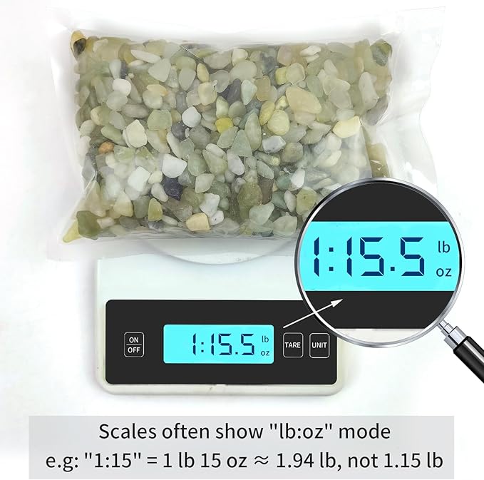 FANTIAN 2 lbs Jade Rocks for Plants Indoor, 3/8 inch Small Pebbles for Indoor Plants, Decorative Rocks for Succulents Cactus Bamboo Vases Landscaping Drainage and Outdoor Garden Rocks