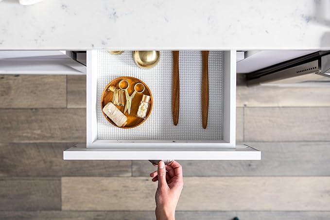 EasyLiner Select Grip Shelf Liner - Easy to Install & Cut to Fit - Non Slip, Non Adhesive, Drawer Shelf & Cabinet Liner for Kitchen, Bathroom, Pantry Cupboards - 12in. x 10ft. - Fern Green - 6 Rolls