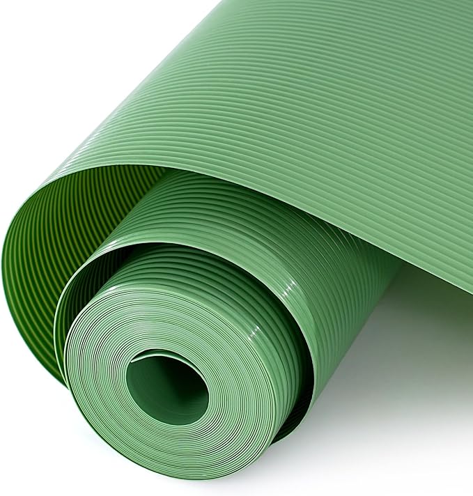 Shelf and Drawer Liner for Kitchen Cabinet, Non-Adhesive 12in x 360in Waterproof Durable Thickened EVA Material Easy-to-Cut Contact Paper Non Slip Mat for Refrigerator, Cupboard, Dresser