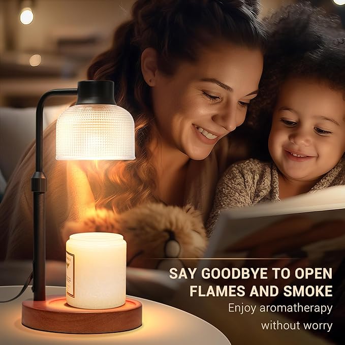 KLL Candle Warmer Lamp with Timer: Christmas Gifts for Women - Birthday Gifts for Women Mom - Vintage Home Decor - House Warming Gifts for New Home - Wax Warmer for Jar Candles