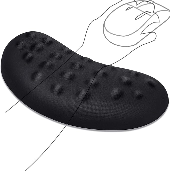 Gimars Mouse Wrist Rest, Pop It Fidget Wrist Support for Mouse - Pressure Relief, Ergonomic Memory Foam Mouse Wrist Pad with Massage Nodes for Computer, Laptop, Office Work, PC Gaming - Wrist Pain Relief