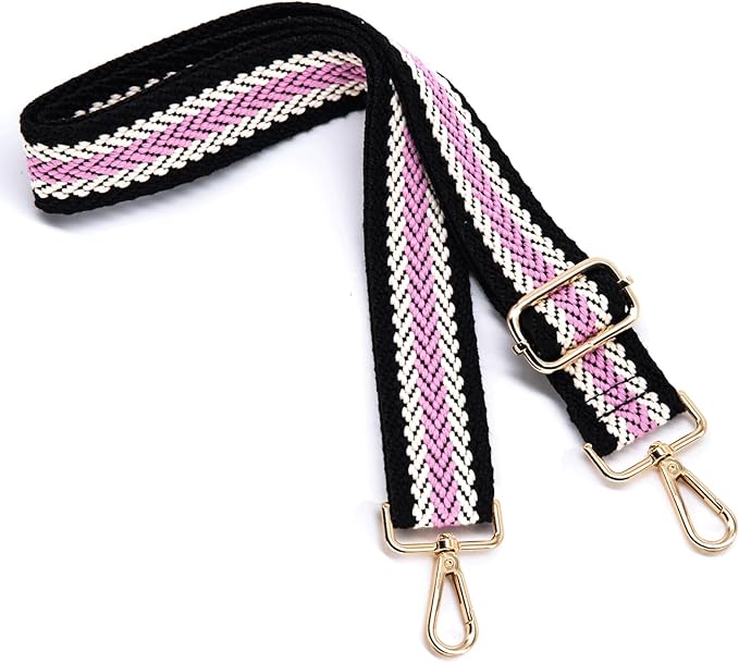 S&loyoe Purse Straps Replacement Crossbody Bag Strap Adjustable Wide Guitar Straps for Handbags 1.5inch