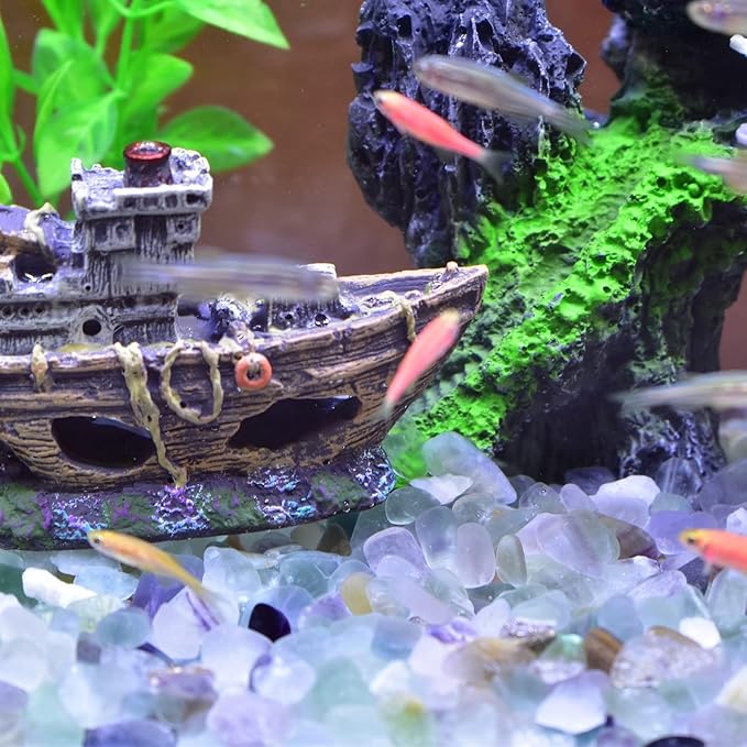 Tumbled Fluorite Crystal Stone Set - 72 Pcs, 0.5" 10 oz Handpicked Tumbled Gemstones Rocks, Pebbles for Reiki, Chakra, Healing, Home Decor, 0.5" - Fluorite