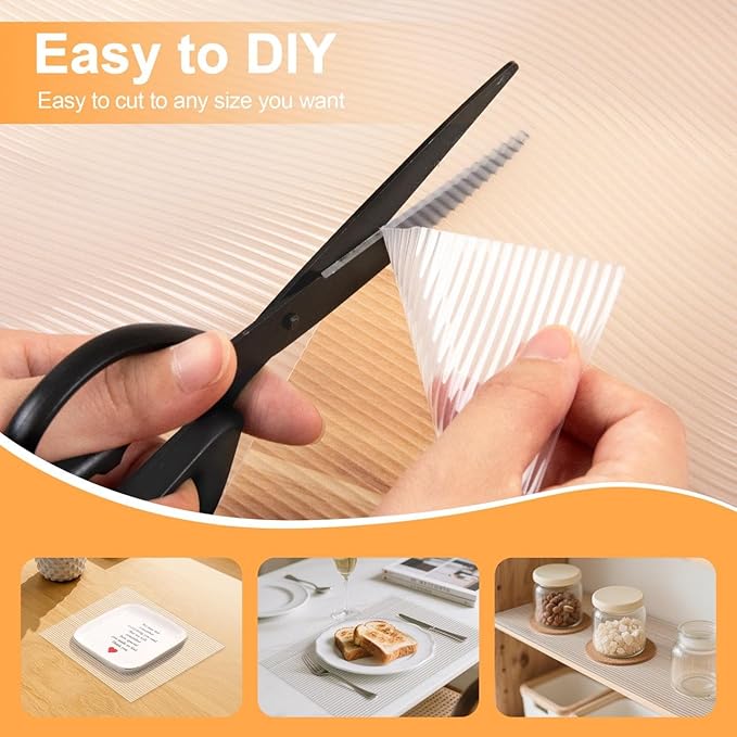FEXIA 2 Rolls Shelf Liners for Kitchen Cabinets Non-Slip Drawer Liner 20 Inches x 20 FT Waterproof & Oil-Proof Non Adhesive Durable Material Fridge Liner for Shelves