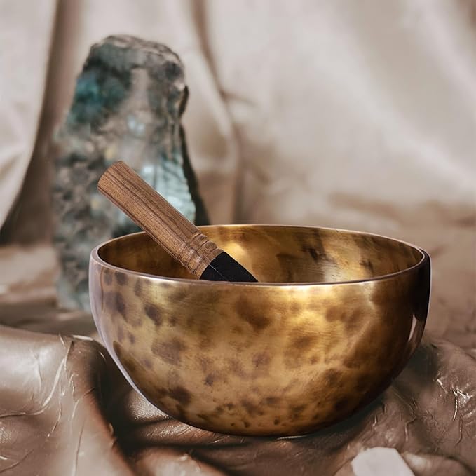 Automatic Singing Bowl for Meditation, Yoga, Mindfulness, Sleep and Energy Healing, Sound Therapy, Handmade in Nepal,Automatic Percussion (Automatic Singing Bowl Set)