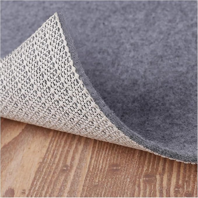 Non-Slip Rug Pad Grippers - 8x11 Ft, 1/8" Thick, (Felt + Rubber) Double Layers Area Carpet Mat Tap, Provides Protection and Cushioning for Hardwood or Tile Floors