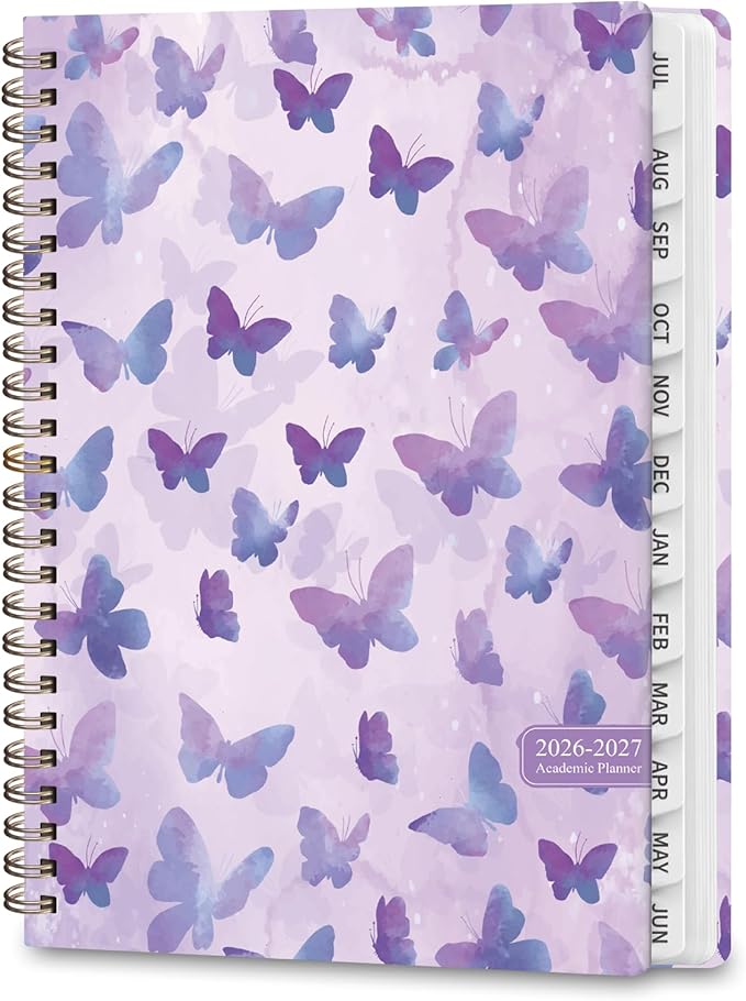 Planner 2026-2027, Weekly and Monthly Academic Planner, July 2026 - June 2027, Hardcover Calendar Agenda Book for School Year Planning, School Supplies for Teacher and Student, A5(6.3'' x 8.5'')