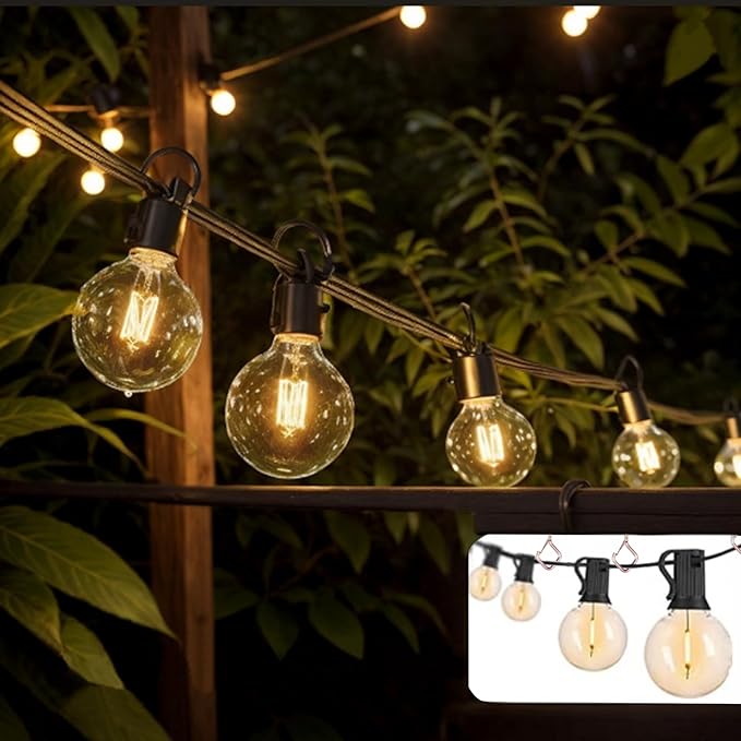 20PCS Eye Screw Hooks for Hanging Heavy Duty with Safety Buckle. Metal Ceiling Hooks for Hanging Plants, Cups, Wind Chimes, Bird Feeders, String Lights Indoors & Outdoors, 2.36 Inch (No Drill Bit)