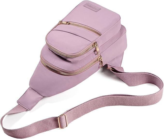 Banelu Crossbody Sling Backpack Sling Bag for Women, Small Chest Bag Daypack Crossbody Bag Fanny Pack for Outdoors Hiking Traveling