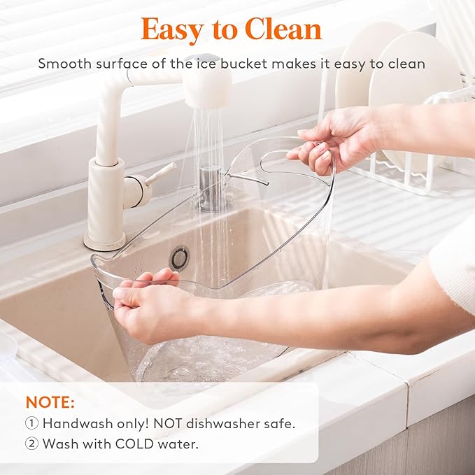 Lifewit 6.5L Ice Bucket for Parties, Portable Drink Bucket for Cocktail Bar, Plastic Champagne Cooler for Beverage/Wine/Beer, Mimosa Bar Supplies Chiller Tub with Scoop 38 x18x20 cm/15x7x8"