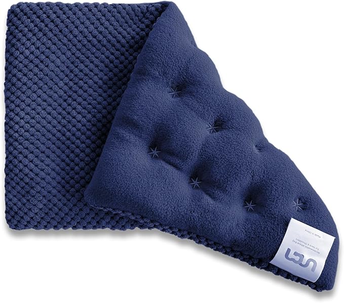 UNCN Wide Microwave Heating pad with Washable Cover 9.5 x 16in Microwavable Hot Pad for Neck Shoulder, Cramps, Back Cordless Warm Compress Weighted Moist Heat Pack for Aches, Unscented