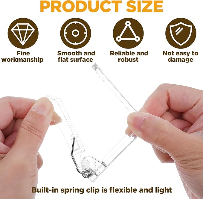 50 PCS Clear Plastic Tablecloth Clips,Transparent Clear Tablecloth Clips, Plastic Table Cloth Hold Down Clip Table Cloth Holder for Christmas Birthday Camping Picnic Indoor Outdoor Events