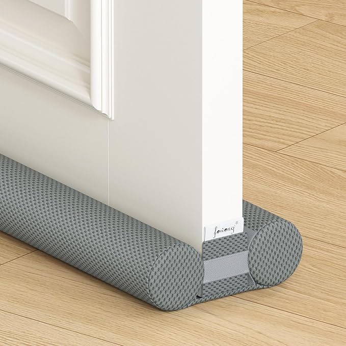 fowong Door Draft Stopper 36 Inch Adjustable Draft Stopper for Bottom of Doors, 30" to 36" Soundproofing Noise Blocker Cover Gap up to 1.5", Grey