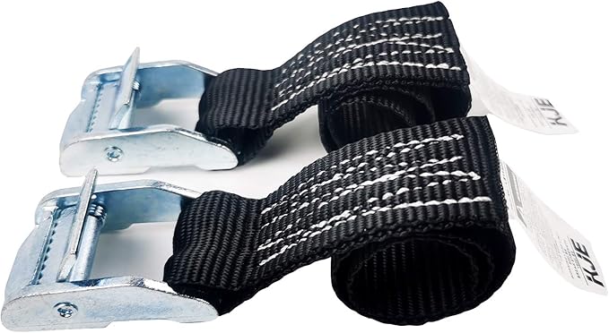 1500 lbs 1" x 4' Tie Down Straps, 2 Pack Adjustable Lashing Straps Ratchet Straps Heavy Duty Ratchet Tie Down Straps Cargo Straps with Cam Buckle Suitable for Carrying Various Cargo or Luggage