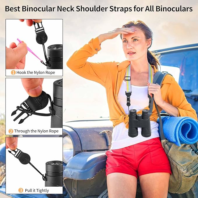 Adjustable Shoulder Strap, Nylon Camera Strap, Comfortable Neck Strap for iPad, Cellphone Tablet, Camera, Laptop, Binocular, Luggage Bag (Rainbow Colors Universal Lanyard)