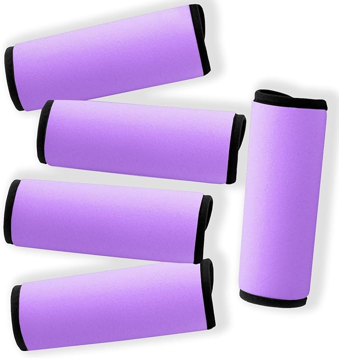 Gowraps Neoprene Luggage Handle Wraps for Suitcases Bright Color Luggage Tags/Handle Wraps/Handle Covers-Violet