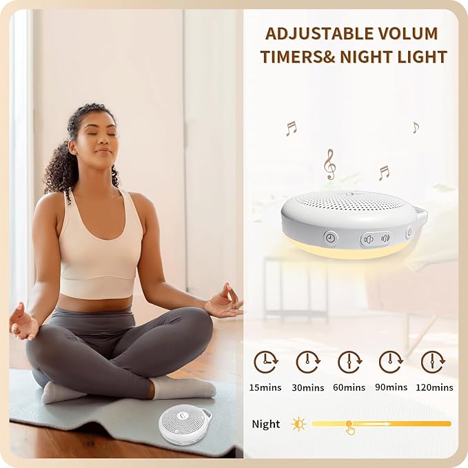 Portable Tibetan Singing Bowl Machine - Sound Bowl with Over 10 Meditation Noises, Crystal Healing, Chakra Healing, Spiritual Mindfulness and Sound Therapy, Yoga Gift Women/Men.