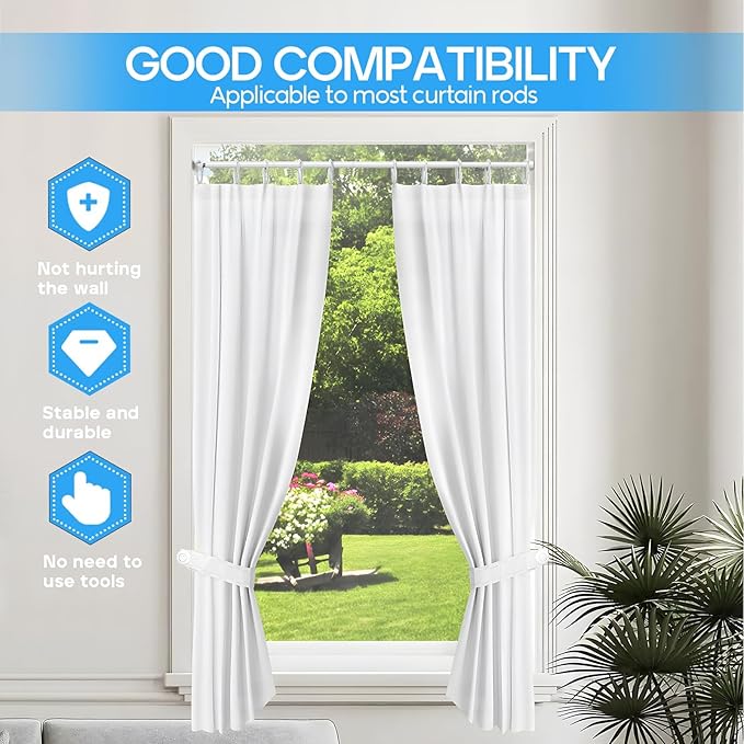 1 Pack Spring Tension Rods 17-38IN, 5/8 Inch Diameter White No Drill Spring Loaded Adjustable Extendable, Small Short Tension Curtain Rod for Windows Kitchen Doorway Closet Cupboard