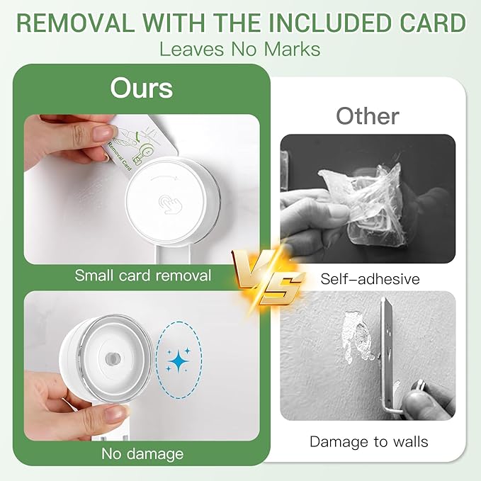 LUXEAR Suction Hooks Powerful Vacuum Suction Cup Hooks-1PACK Razor 1pack Single White