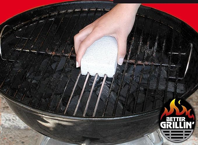 Better Grillin Scrubbin Stone Grill Cleaning Brick Block | Griddle Stone | Grill Stone Cleaning Block | Barbecue Grill Cleaner for BBQ, Griddle, & Racks