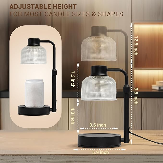 KLL Candle Warmer Lamp with Timer: Christmas Gifts for Women - Birthday Gifts for Women Mom - House Warming Gifts New Home Decor - Vintage Home Decor for Scented Jar Candle