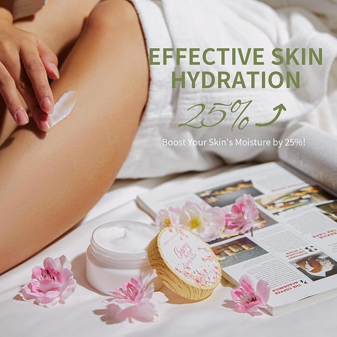 Green Canyon Spa Gifts Baskets for Women, 11pcs Cherry Blossom Spa Relaxing Gift Bags Sets with Shower Gel, Body Lotion, Christmas Birthday Gifts for Her, Mothers Day Gifts