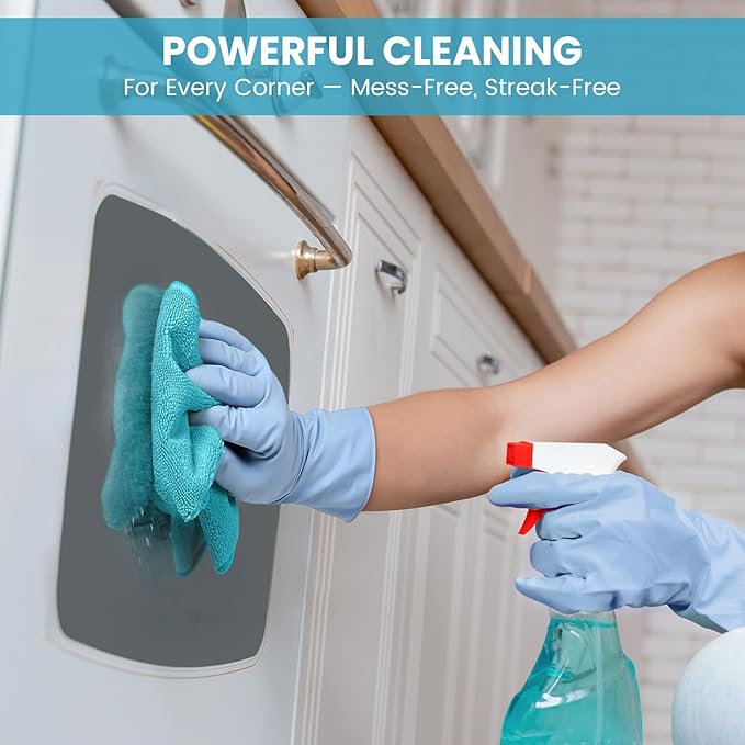 34 Pack Microfiber Cleaning Cloth, 3 Assorted Colors Cleaning Rags for Housekeeping, Colorful Reusable Microfiber Towels for Car, Kitchen, Bathroom and Household Cleaning Supplies, 11.8"X11.8"