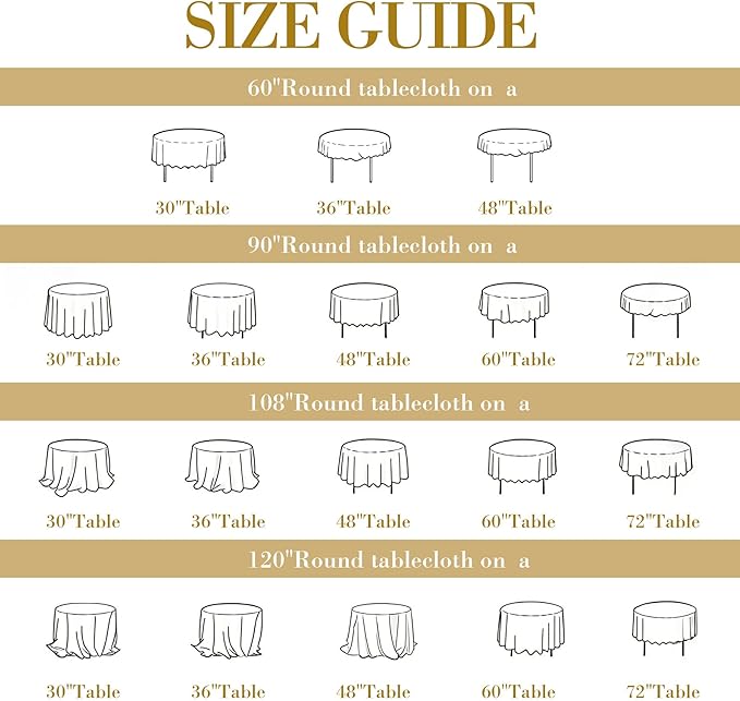 White Round Tablecloth 90in Reusable Washable Polyester White Round Table Cloth for Wedding Birthday Party Bridal Shower Circle Table Cover Kitchen Dining Buffet Restaurant Cake Banquet Decorations