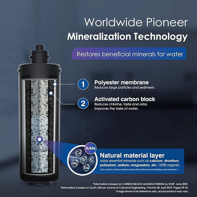 [Remineralization] Waterdrop RF10-MZ Water Filter Replacement for Waterdrop 10UB-MZ/10UA/10UB Under Sink Water Filter, 11K Gallons High Capacity
