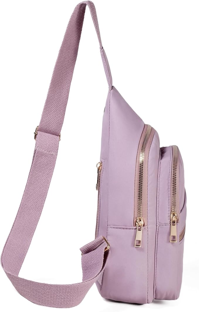 Banelu Crossbody Sling Backpack Sling Bag for Women, Small Chest Bag Daypack Crossbody Bag Fanny Pack for Outdoors Hiking Traveling