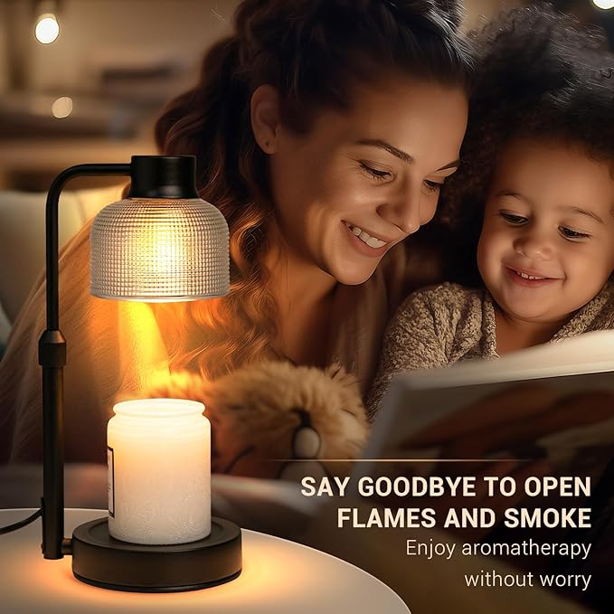 KLL Candle Warmer Lamp with Timer: Christmas Gifts for Women - Birthday Gifts for Women Mom - House Warming Gifts New Home Decor - Vintage Home Decor for Scented Jar Candle