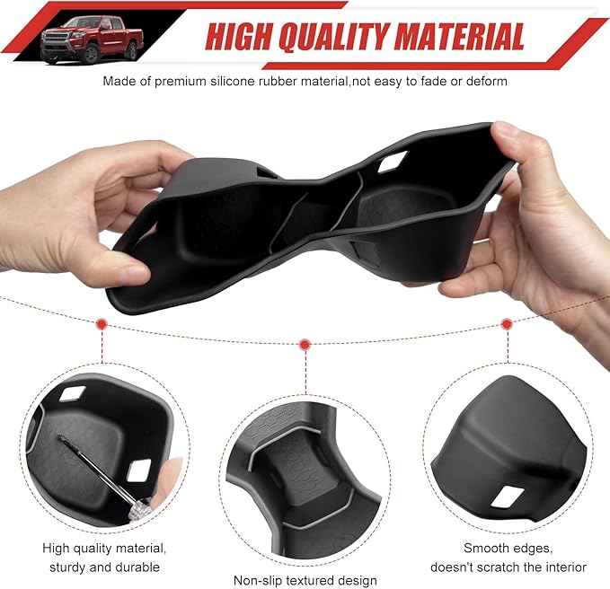Cup Holder Coaster Fit for 2022-2025 Nissan Frontier Accessories Cup Holder Mat Pad Inserts Interior CupHolder Liner for 2024 Nissan Frontier(for Frontier)