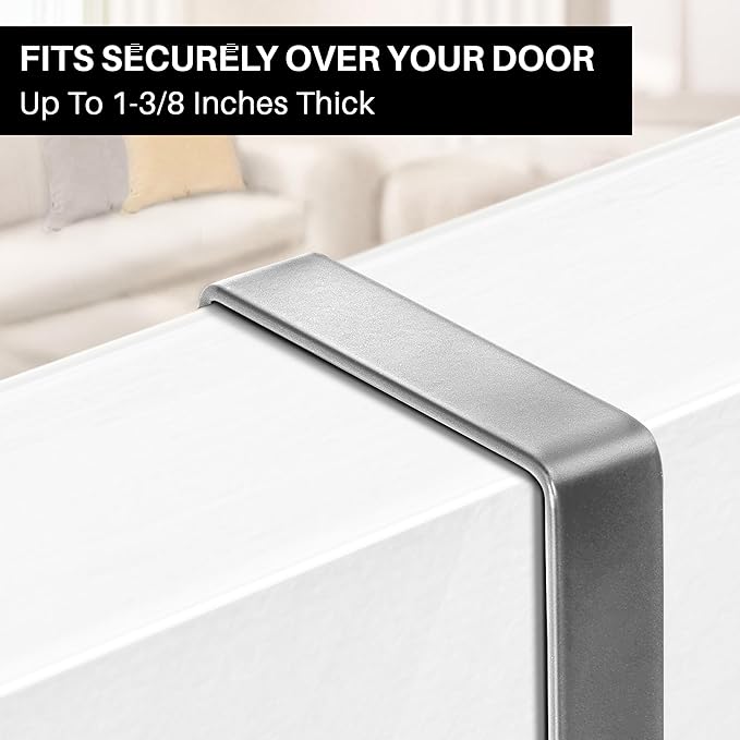 LYNK PROFESSIONAL® HOME™ Over the Door Hooks - 28 Hook – Over the Door Coat Rack - Over the Door Hanger - Hanging Towels or Clothes - Bathroom, Bedroom, Laundry Room - Lifetime Ltd. Warranty, Platinum
