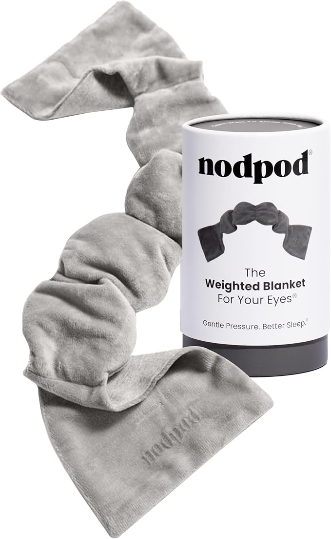 Nodpod Gentle Pressure Sleep Mask | Patented Light Blocking Design for Sleeping, Traveling & Relaxation - Elephant Gray