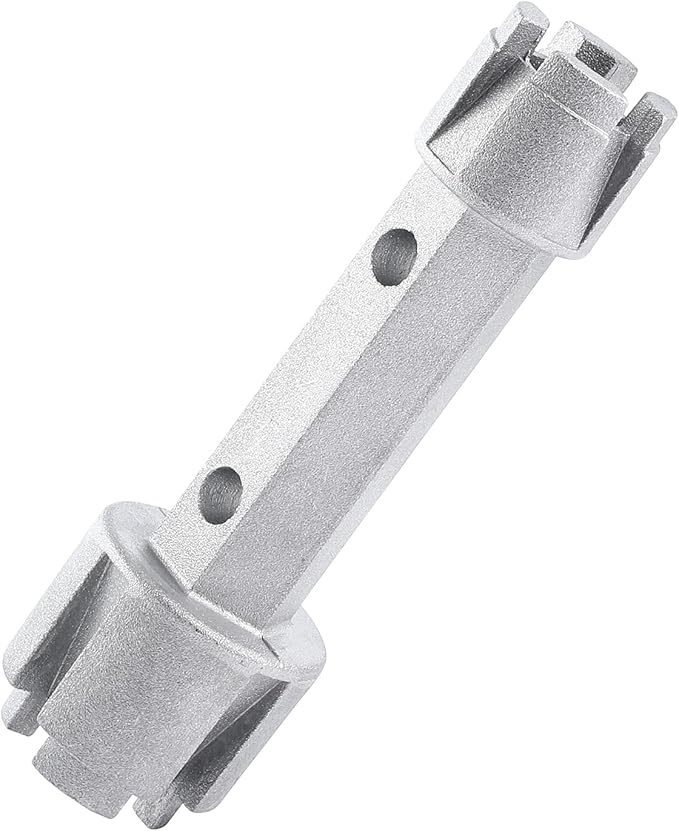 Tub Drain Remover Wrench - Use to Install and Remove Most Bath and Shower Drains and Closet Spuds Square Plastic Toilet Seat Nuts