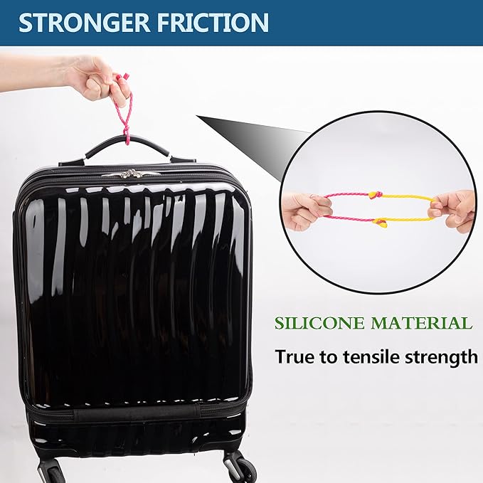 8Pcs 3-inch Silicone Cable Ties Reusable Steel-Core Silicone Twist Colorful Cable Tie Straps for Bundling and Organizing, Bendable Holder Strap for Indoor and Out All Purpose,4 Colors