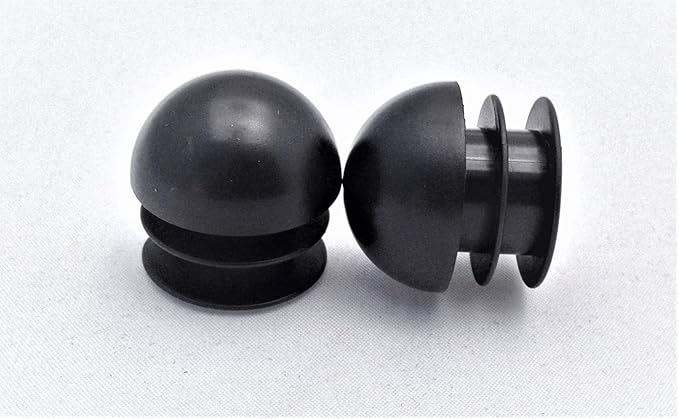 7/8" Round Chair Leg Feet Glides, Protect Your Indoor and Outdoor Furniture, Furniture Sliders, Floor Protectors, Pack of 25, Black