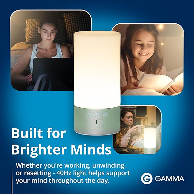 Clarity - 40Hz Lamp by Gamma - Cognitive Wellness - Brain Stimulating Light - Easy to Use - Memory Support