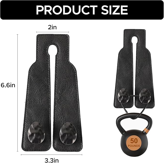 URIZZD 4 PCS Leather Car Seat Hooks for Headrest, Vehicle Hanger Storage Organizer Universal for Handbag Purse, Car Accessories Gift (Black-Black-4 PCS)