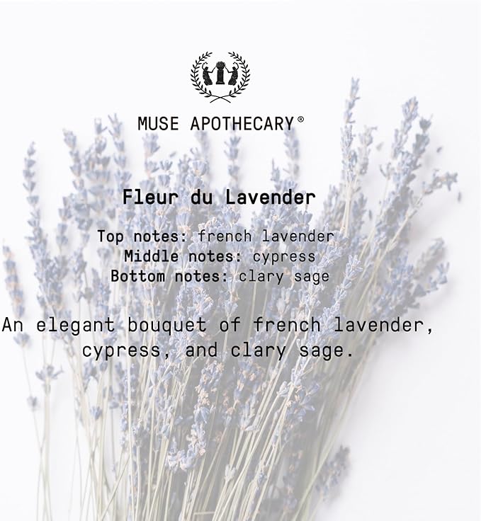 Muse Apothecary Pillow Ritual - Aromatic, Calming and Relaxing Pillow Mist, Linen and Fabric Spray - Infused with Natural Aromatherapy Essential Oils - 4 oz, Fleur du Lavender