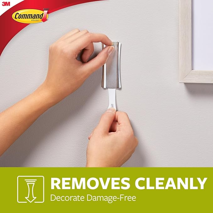 Command Large Frame Hanger, 5 lb Capacity, 1-Hanger, 2-Strips, 2-Frame Stabilizer Strips, Indoor Use