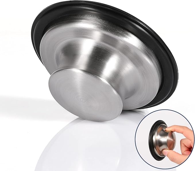 RQYEKDO Kitchen Sink Stopper, Stainless Steel 3-1/2 inch Universal Sink Plug Cover for Garbage Disposal Flange Drain,Fit for InSinkErator, Moen,Waste Maid, and More