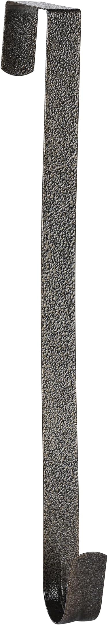 Sattiyrch 15" Wreath Hanger for Front Door,Sturdy Steel Wreath Door Hanger,Over The Door Hanger Hook (Textured Bronze,1)