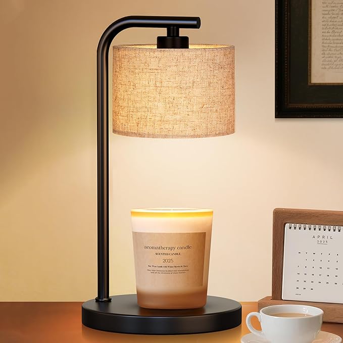 Candle Warmer Lamp with Timer: Dimmable Candle Lamp Warmer for Jar Candles - Birthday House Warming Gift for Women Mom Her - New Home Decor for Bedroom Office Kitchen with 2 Bulbs