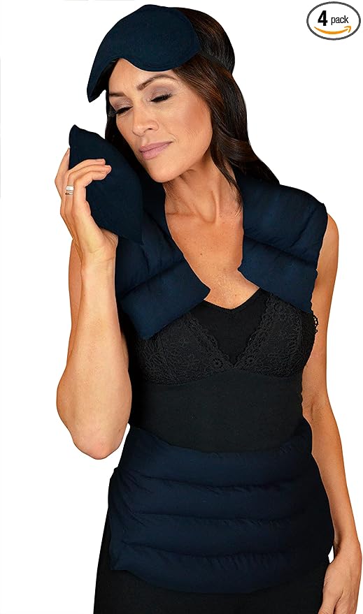 Nature’s Approach Aromatherapy Heating Pad 4-Piece Microwave Heating Pad Set with 12 Soothing Herbs