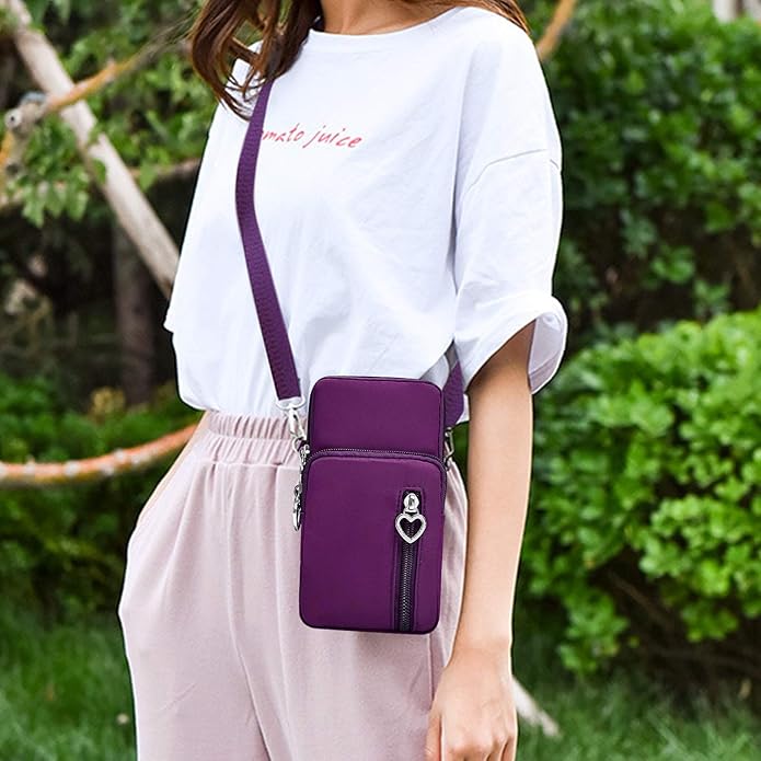 BIAOTIE Lightweight Small Crossbody bags Cell Phone Purses Travel Pouch Shoulder Bag for Women