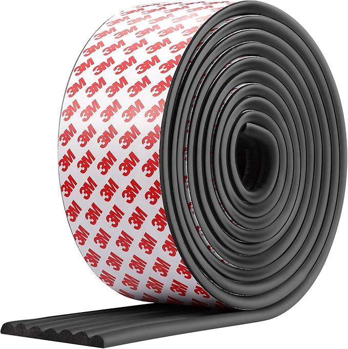 Dovesail Upgrade Baby Proofing Edge Corner Protector, 16.4ft Edge Guards Padding with 3M Adhesive, Extra-Wide Soft Rubber Foam Padding, Furniture,Sharp Edge Safety Corner Edge Bumper Guard-Black
