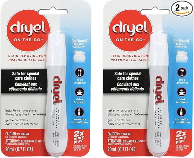 Dryel On The Go Stain Pen (Pack of 2) - New Look!