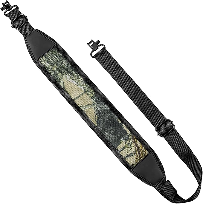 EZshoot Two Point Sling with Swivels, Comfortable Neoprene Padded, Length Adjustable Shoulder Strap for Outdoors