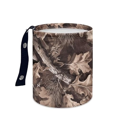 Dead Branch LeavesTrash Bag, Car Trash Can - Cute, Portable, Collapsible for Back Seat, Floor, Hanging Headrest Waste Basket - Auto Garbage Accessory